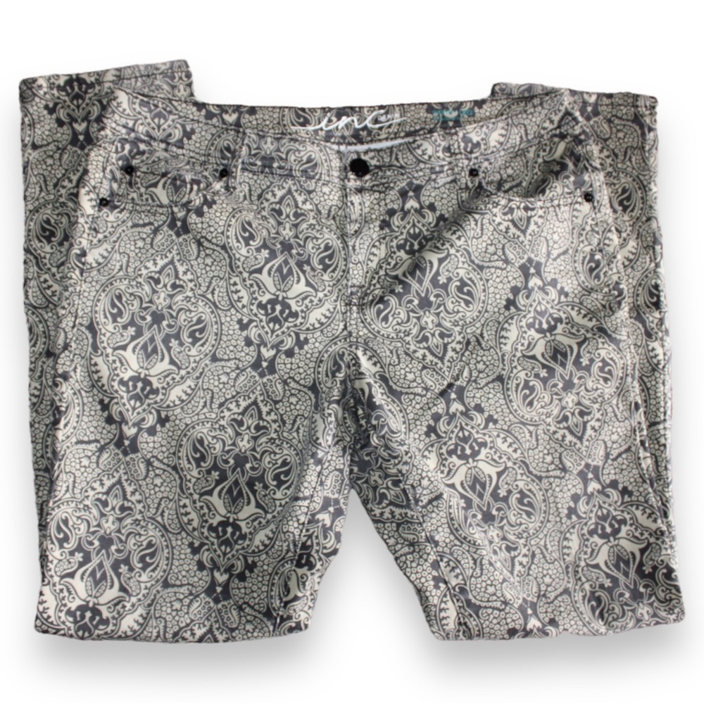 Paisley inc denim skinny pants